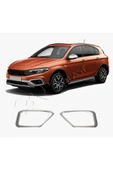 BRSPLAST  Fiat Egea Cross Uyumlu 2016 Ve Üzeri Krom Sis Çerçevesi 2 Parça Paslanmaz Çelik thumbnail 3