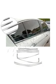 BRSPLAST  Fiat Egea Uyumlu 2015-2019 Krom Cam Çerçevesi 8 Parça Paslanmaz Çelik thumbnail 1