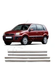 BRSPLAST  Ford Fusion Uyumlu 2002-2012 Krom Cam Çıtası 4 Parça Paslanmaz Çelik thumbnail 1