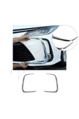 ServetDizaynOto  Toyota Corolla Uyumlu 2019 Ve Üzeri Krom Ön Sis Kaşı 2 Parça Paslanmaz Çelik thumbnail 1