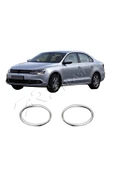 BRSPLAST  Volkswagen Jetta Uyumlu 2011 Ve Üzeri Krom Sis Farı Çerçevesi 2 Parça Paslanmaz Çelik thumbnail 2