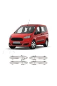 BRSPLAST  Ford Courier Uyumlu 2014-2023 Krom Kapı Kolu 4 Kapı Paslanmaz Çelik thumbnail 2