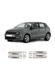 BRSPLAST  Volkswagen Polo Uyumlu 2009-2017 Krom Kapı Kolu 4 Kapı Paslanmaz Çelik thumbnail 2