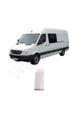 ServetDizaynOto  Mercedes Sprinter W906 Uyumlu 2006-2018 Krom Depo Kapağı Paslanmaz Çelik thumbnail 2