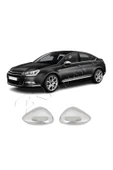 BRSPLAST  Citroen C5 Uyumlu 2008-2015 Krom Ayna Kapağı 2 Parça Paslanmaz Çelik thumbnail 3