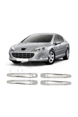 BRSPLAST  Peugeot 407 Uyumlu 2004-2010 Krom Kapı Kolu 4 Kapı Paslanmaz Çelik thumbnail 1