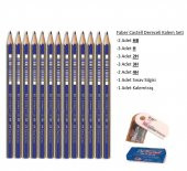 Resim Kalemi Faber Dereceli Kalem Seti Karakalem Seti 4H 3H 2H H HB 13lü Set - 1