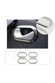 BRSPLAST  Dacia Sandero Uyumlu 2008-2012 Krom Iç Kapı Kolu Çerçevesi 4 Parça Paslanmaz Çelik thumbnail 1