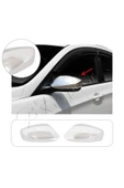 ServetDizaynOto  Hyundai Accent Blue Uyumlu 2011-2016 Krom Ayna Kapağı (SİNYALSİZ) 2 Parça Paslanmaz Çelik thumbnail 1