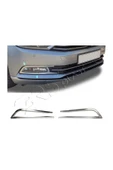 ServetDizaynOto  Volkswagen Passat B8 Uyumlu 2015-2019 Krom Sis Çerçevesi 2 Parça Paslanmaz Çelik thumbnail 1