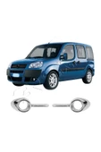 BRSPLAST  Fiat Doblo Uyumlu 2010-2014 Krom Sis Çerçevesi 2 Parça Paslanmaz Çelik - 3