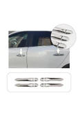 BRSPLAST  Renault Fluence Uyumlu 2010 Ve Üzeri Krom Kapı Kolu 4 Kapı Paslanmaz Çelik thumbnail 1