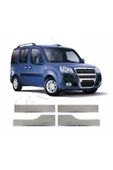 BRSPLAST  Fiat Doblo Uyumlu 2010-2021 Krom Kapı Eşiği 4 Parça Paslanmaz Çelik thumbnail 1