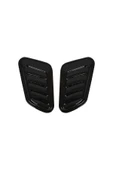 BRSPLAST  Universal Kaput Üstü Havalandırma Izgarası Piano Black 2 Adet - 2
