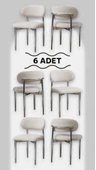 POLO SANDALYE KREM (6 ADET) - 1