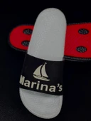 Faylon Taban Terlik Siyah Beyaz 43 Numara - 1