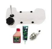 Algaride Motorlu Tırpan 4 Delik Komple Yakıt Deposu Tırpan Çalı ve Ot Kesici - 1