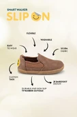 Smart Walker Slip-On #Tags Kahverengi Meşe Barefoot Işıklı Çocuk Ayakkabı thumbnail 2