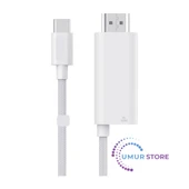 Type-C To HDMI (4K@60Hz) Kablo Wiwu WI-PS001 Pd Şarj ve Projeksiyon Kablosu 1.8m - 1
