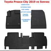 Toyota Proace 2019 ve Sonrası 4D Premium Havuzlu Paspas thumbnail 1