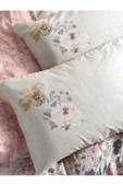 Saten Çift Kişilik Nevresim Takımı Dalya Pudra thumbnail 2