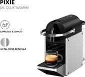 Nespresso D62 Pixie Kapsüllü Kahve Makinesi Gümüş - 5
