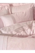 Jakarlı Saten Çift Kişilik Nevresim Takımı Jana Pudra thumbnail 2