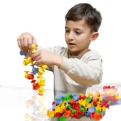 Renkli Vakumlu 25 Parça Slikonlu Vantuzlu Yapışkanlı Molekül’ Duyusal Algısal Motor Dikkat Gelişim thumbnail 3