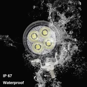 Offroad sis lambası 4 led beyaz 20w 12-30v adet uzun kablosuz /  LASS399 thumbnail 4