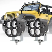 Space Offroad sis lambası 7.8 x 7.8 x 7.1 cm  mavi gündüz ledli çakarsız 12-60v set /  LASS366 thumbnail 5