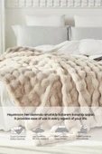 Yatak Örtüsü Seti Tek Kişilik Peluş Yumuşak Yorgan Wellsoft 2 Parça Lory Gri - 4