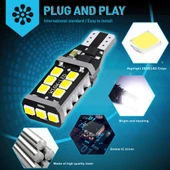 Space Led Ampul T15-15 SMD Canbuslı Beyaz 2'li Set 12V / LAAM631 - 1