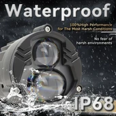 Space Offroad sis lambası 6.8x6.8x7cm sarı beyaz 25w+25w 12-60v set /  LASS388 thumbnail 3