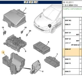 SIGORTA KUTU KAPAGI ALT ORJINAL PEUGEOT 206 206+ - 1