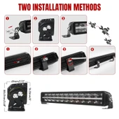 Space Offroad sis lambası 55,9 cm beyaz beyaz-sarı gündüz ledli 120w 12-36v adet / LASS361-1 thumbnail 4