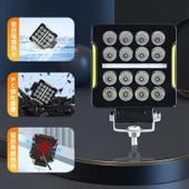 Space Offroad sis lambası 10,5 x 3,5 x 12cm kare beyaz-amber 35w 12-80v adet   / LASS351-1 thumbnail 2