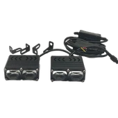 Offroad sis lambası 7.2 x 5.6 x 3cm 2 led beyaz 45w sarı 45w 12-80v /  LASS397 thumbnail 1