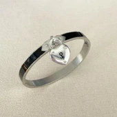 Üçlü Siyah Mineli Çelik Kelepçe thumbnail 2