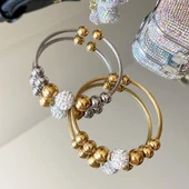 Taşlı Toplu İkili Çelik Bileklik thumbnail 2