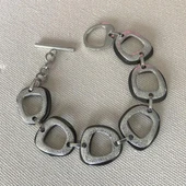 Creo Siyah Halkalı Çelik Bileklik thumbnail 1