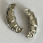 Kruvasan Çelik Küpe thumbnail 1