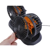 Çift başlıklı fan araç ve tır için 5v usb girişli  / HAFA31 thumbnail 3