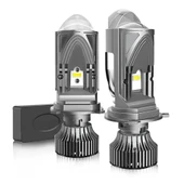 Led far ampulü beyaz  H4 50w 12v-60v 22000Lm csp chip lens / LAAM979-1 - 1