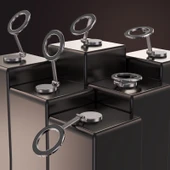 Metal ayarlı mıknatıslı 360 derece telefon tutacağı- nikel / SYTE207 - 5