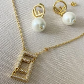 F İncili Taşlı Çelik Kombin thumbnail 3