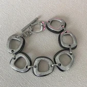 Creo Siyah Halkalı Çelik Bileklik thumbnail 3