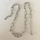 Trend Kolye Küpe Çelik Kombin - 3