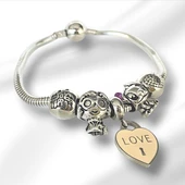 Stitch Charm Çelik Bileklik thumbnail 1