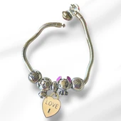 Stitch Charm Çelik Bileklik thumbnail 2