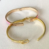 Mineli Rose Gold İkili Çelik Kelepçe thumbnail 2